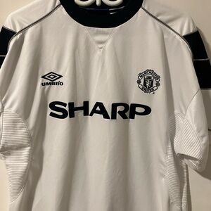 Manchester United 2000 2001 away soccer shirt jersey